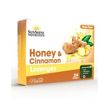 Nutrition Honey & Cinnamon Lozenges-Ginger faces nutrition honey cinnamon lozenges ginger