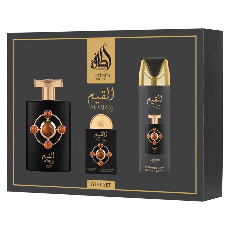 lattafa gift set al qiam gold