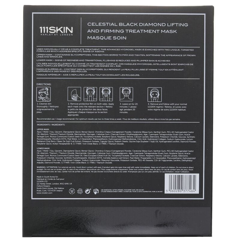 111skin celestial black diamond lifting and firming treatment mask