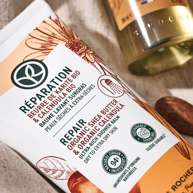 yves rocher repair body lotion with organic shea butter & organic calendula