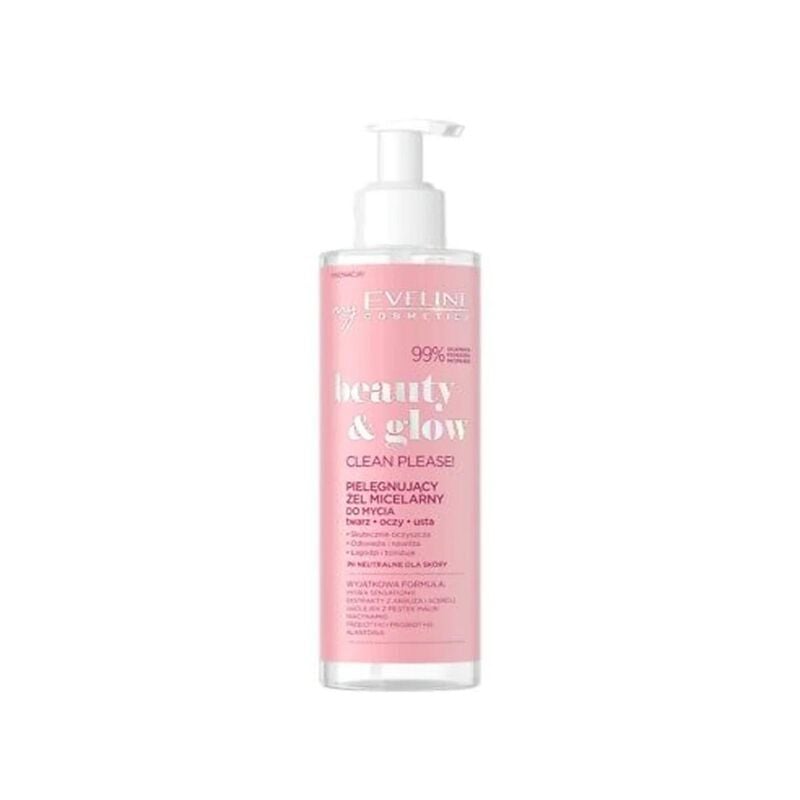eveline beauty & glow gentle micellar wash gel