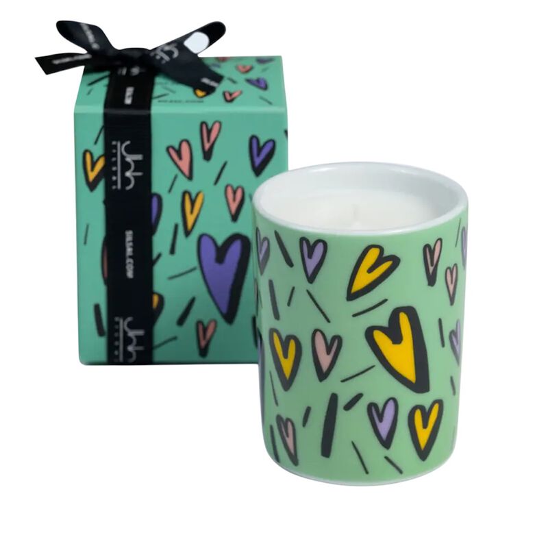 silsal شمعة حبّك مندرين أخضر  ٦٠ جم