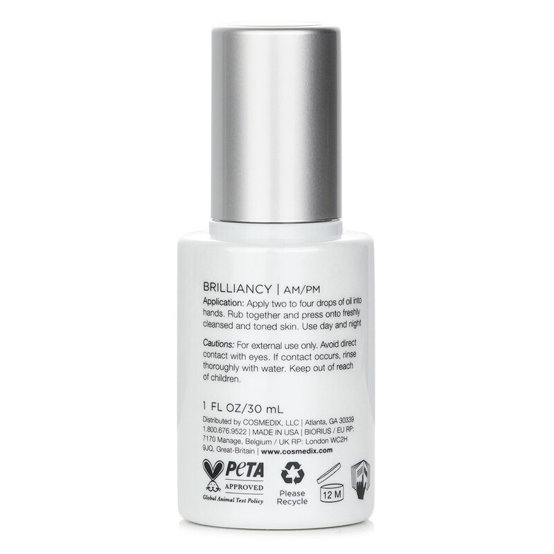 cosmedix brilliancy vitamin c brightening face oil