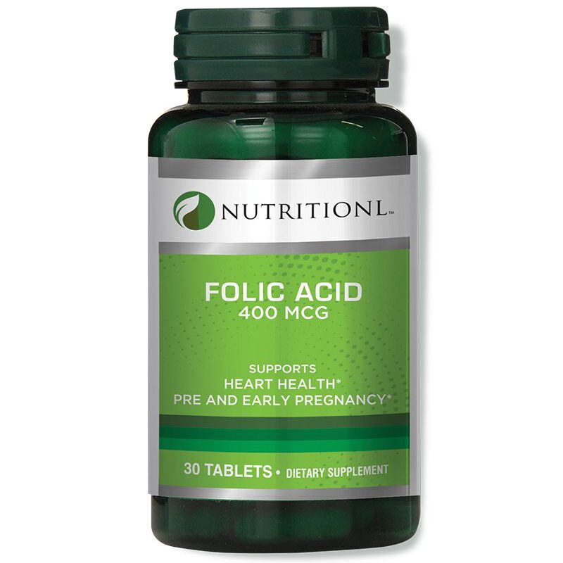 nutritionl folic acid 400 mcg tablets