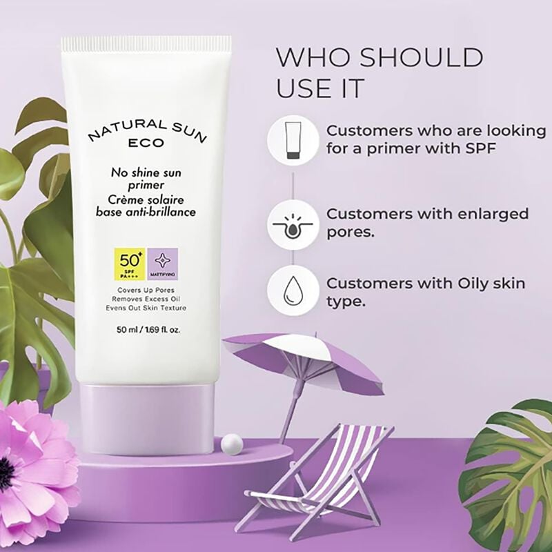 the face shop natural sun eco no shine sun primer spf50+pa+++