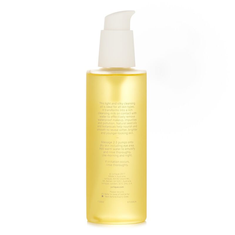 jurlique nourishing cleansing oil with smoothing black elderflower