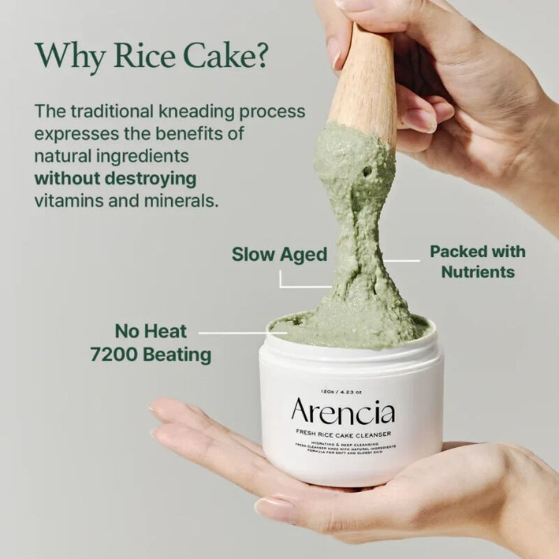 arencia fresh green rice mochi cleanser