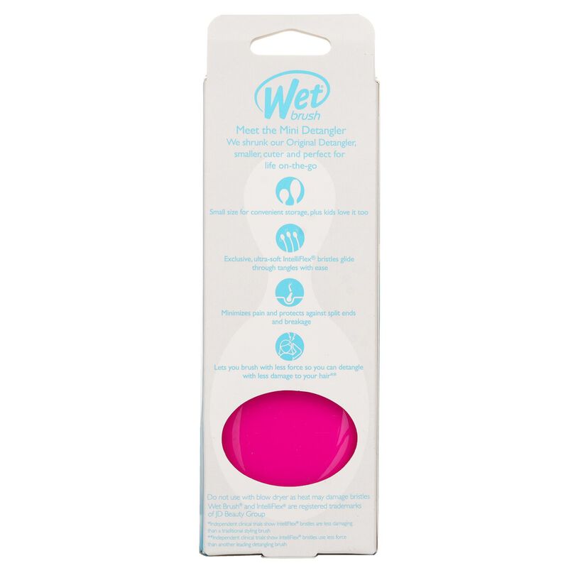 wet brush mini detangler pink