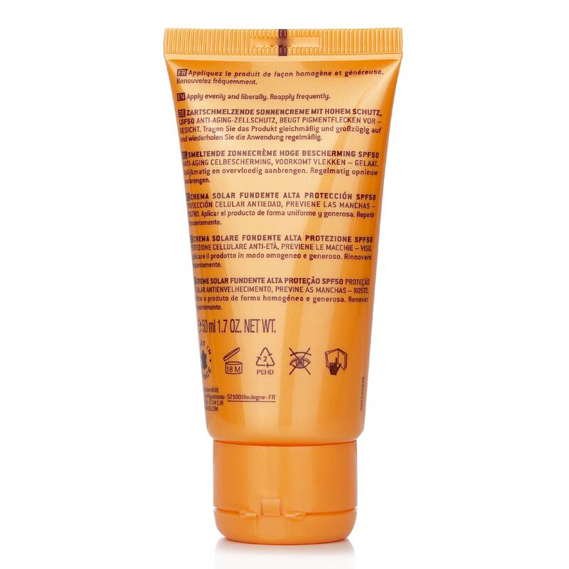 nuxe sun melting cream high protection for face spf 50