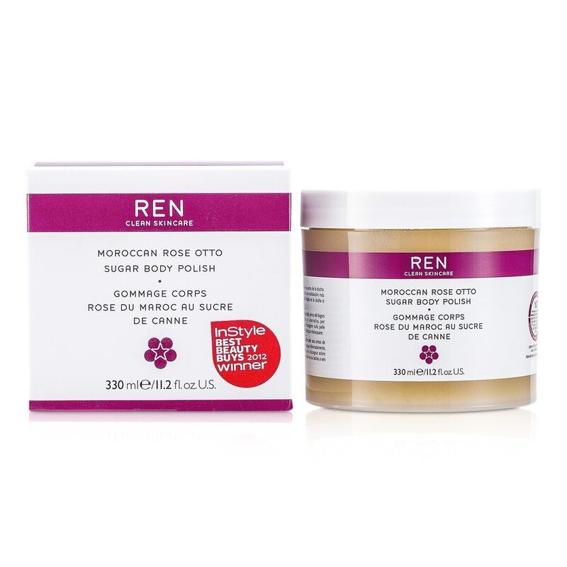 ren moroccan rose otto sugar body polish