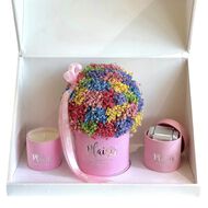 Trio Box - Rainbow Gypso, Chocolates, Candle faces trio box rainbow gypso chocolates candle