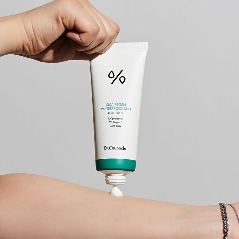 dr. ceuracle cica regen waterproof sun (spf50+) face and body uv protection