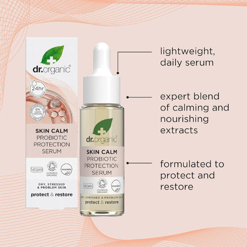 dr. organic dr organic skin calm probiotic protection serum