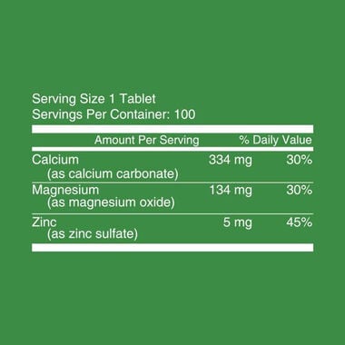 faces calcium magnesium   zinc tablets