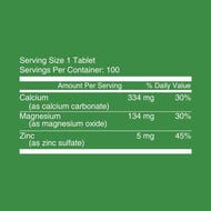 Calcium Magnesium & Zinc Tablets faces calcium magnesium zinc tablets