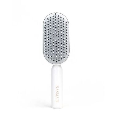 Self-Cleaning Hair Brush faces self cleaning hair brush