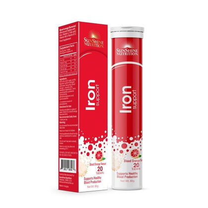 Nutrition Iron Blood Orange Flavor Effervescent Tablets