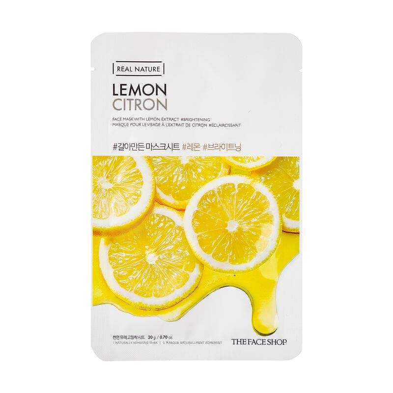 Real Nature Lemon Face Mask