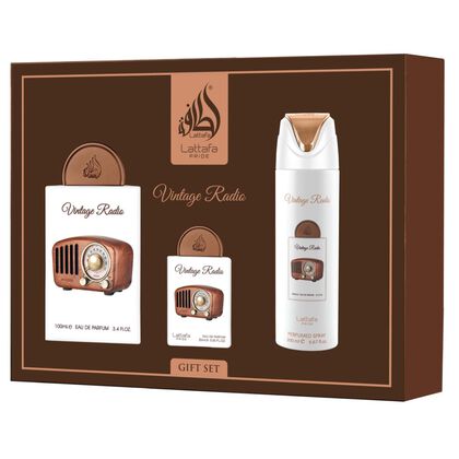 Gift Set Vintage Radio -3pc