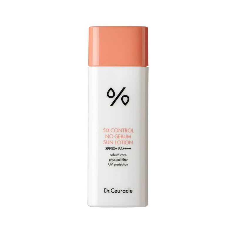 5a Control No-sebum (spf50+) Sun Lotion, Oil Control Physical Sunscreen,