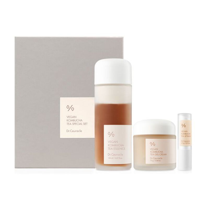 Vegan Kombucha Tea Special Set, Deep Hydration And Nourishing Skincare Kit