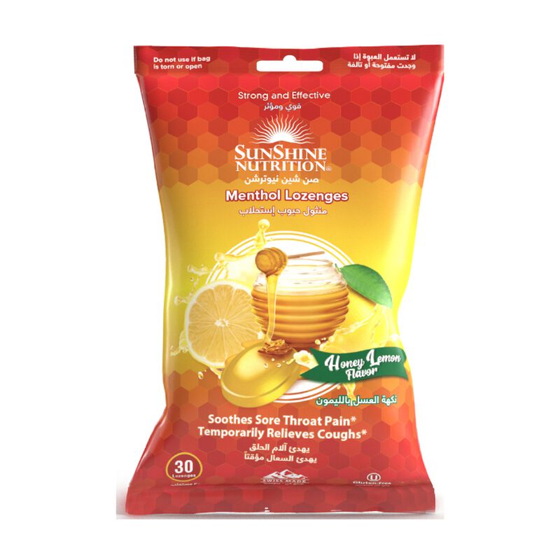 Nutrition Menthol Lozenges Honey Lemon