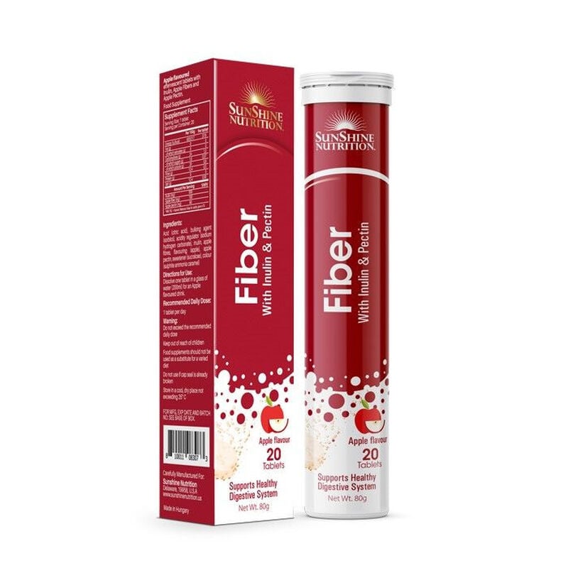 Nutrition Fiber Apple Flavor Effervescent Tablets