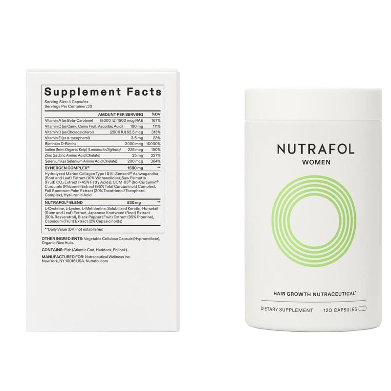 Hair Growth Nutraceutical -120 Capsules