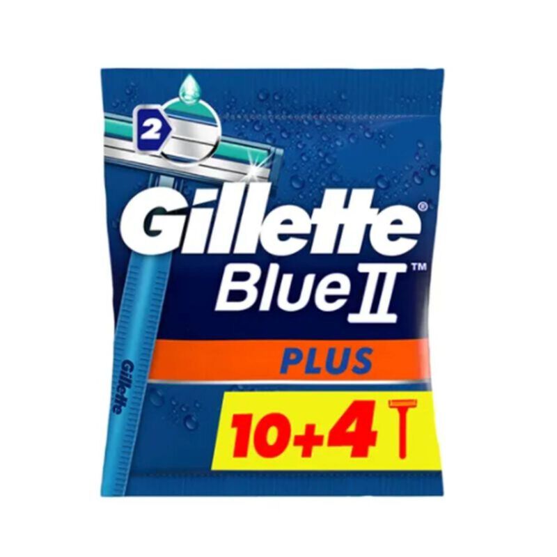 Blue Ii Plus Disposable Razor 10+4