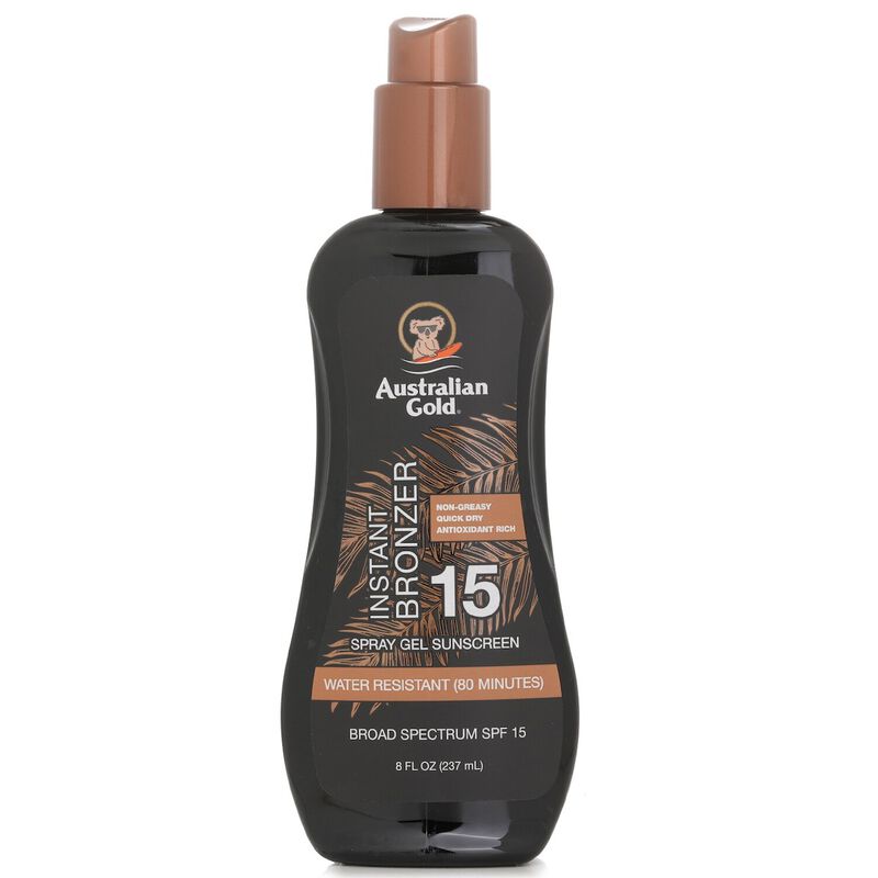 Spray Gel Sunscreen Spf 15 With Instant Bronzer