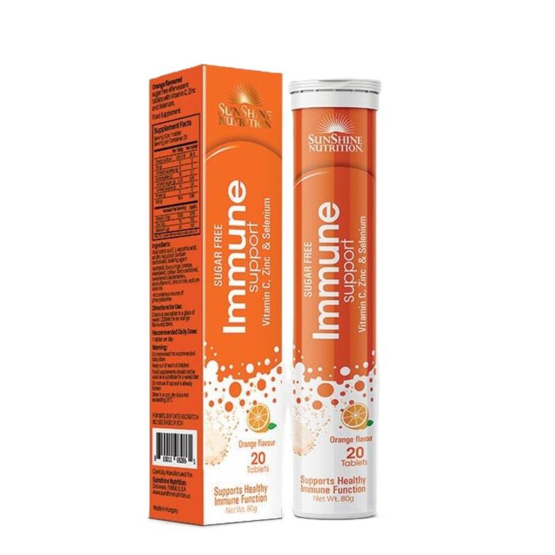 Nutrition Immune Support Effervescent Orange Tablets