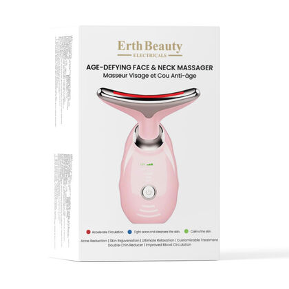 Age -defying Face And Neck Massager Pink