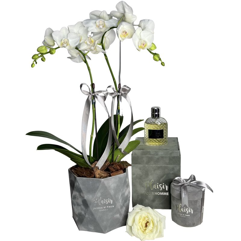 Giftset - Pour Homme Cologne, Orchids & Chocolates