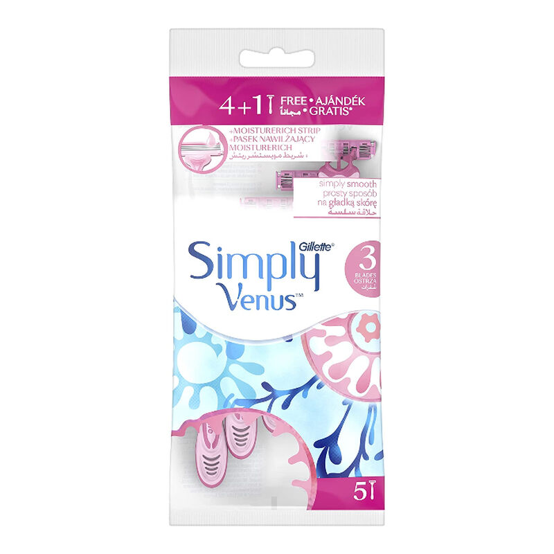 Simply Venus 3 Disposable Razor 4+1