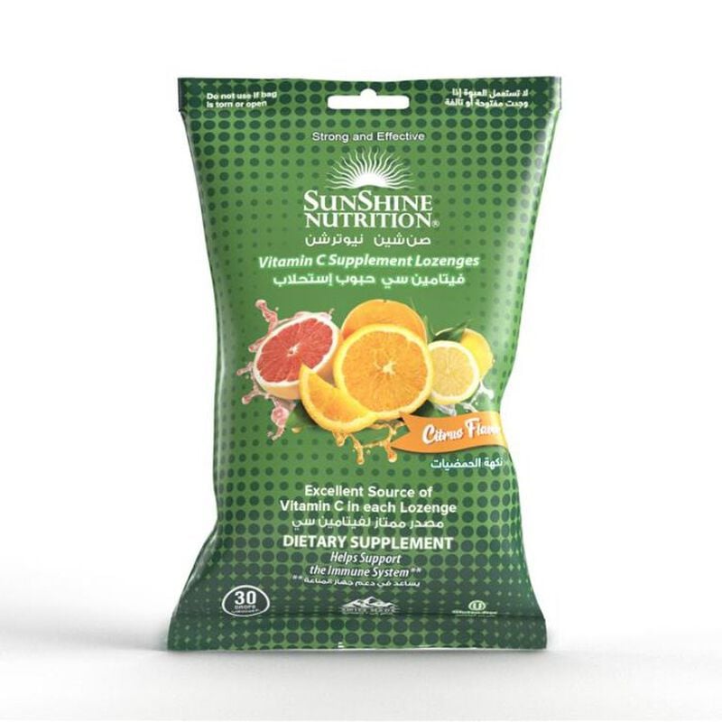 Nutrition Vitamin C Lozenges Citrus, Immune Support, Throat Comfort And Refreshing