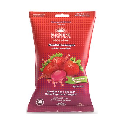 Nutrition Menthol Lozenges Strawberry 30's