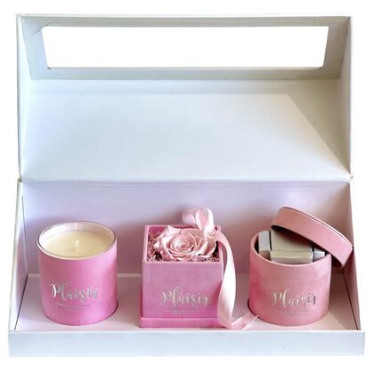Trio Box - Single Infinity, Chocolates, Candle