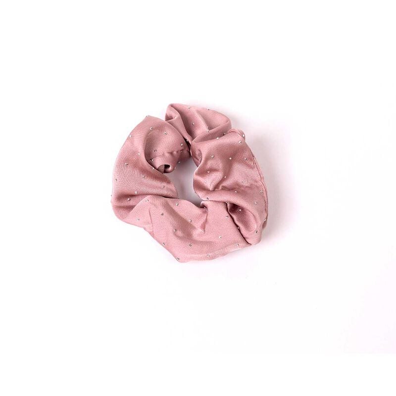 Satin Crystal Scrunchies