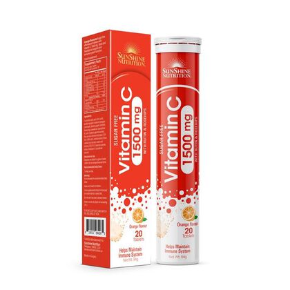 Nutrition Vitamin C 1500mg With Rutin & Rosehips Effervescent Tablets