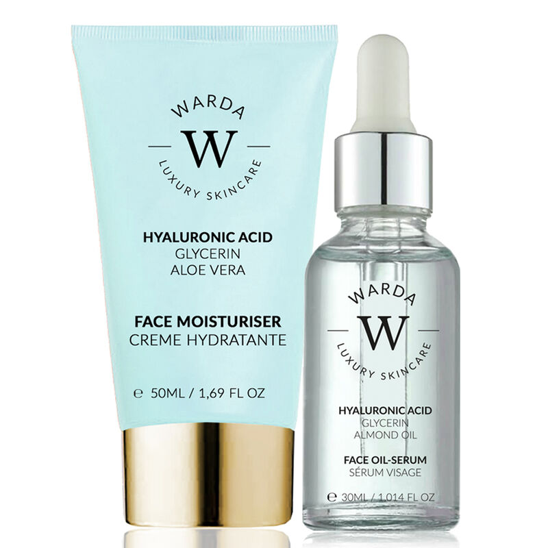 Skin Hydration Boost Hyaluronic Acid Moisturiser 50ml + Hyaluronic Acid Hydration Boost Oil Serum 30ml