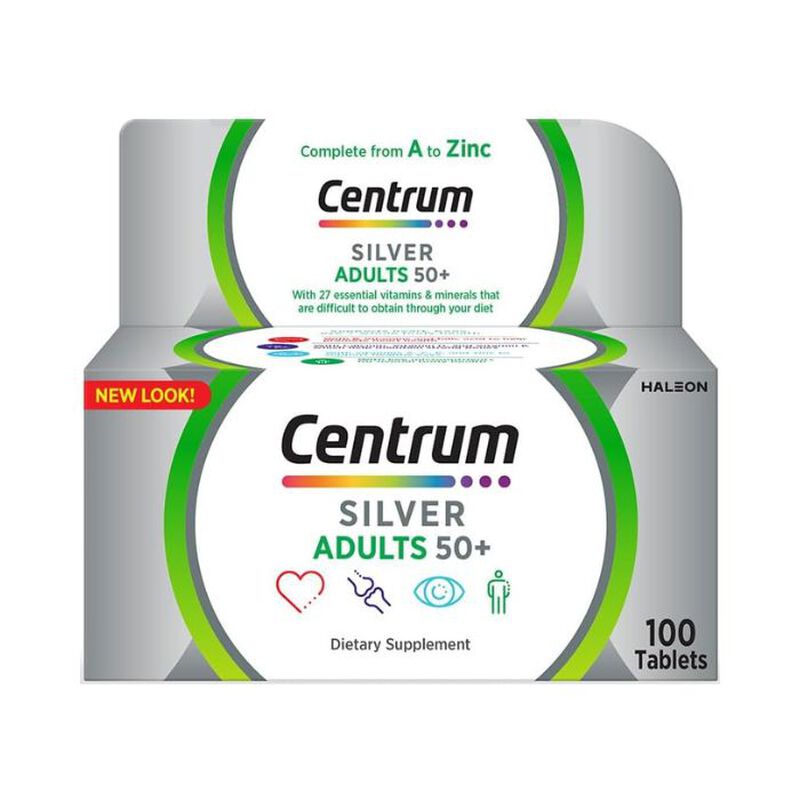 Silver Adult 50+ Multivitamin, Heart, Bone, Eye & Whole-body Health Support
