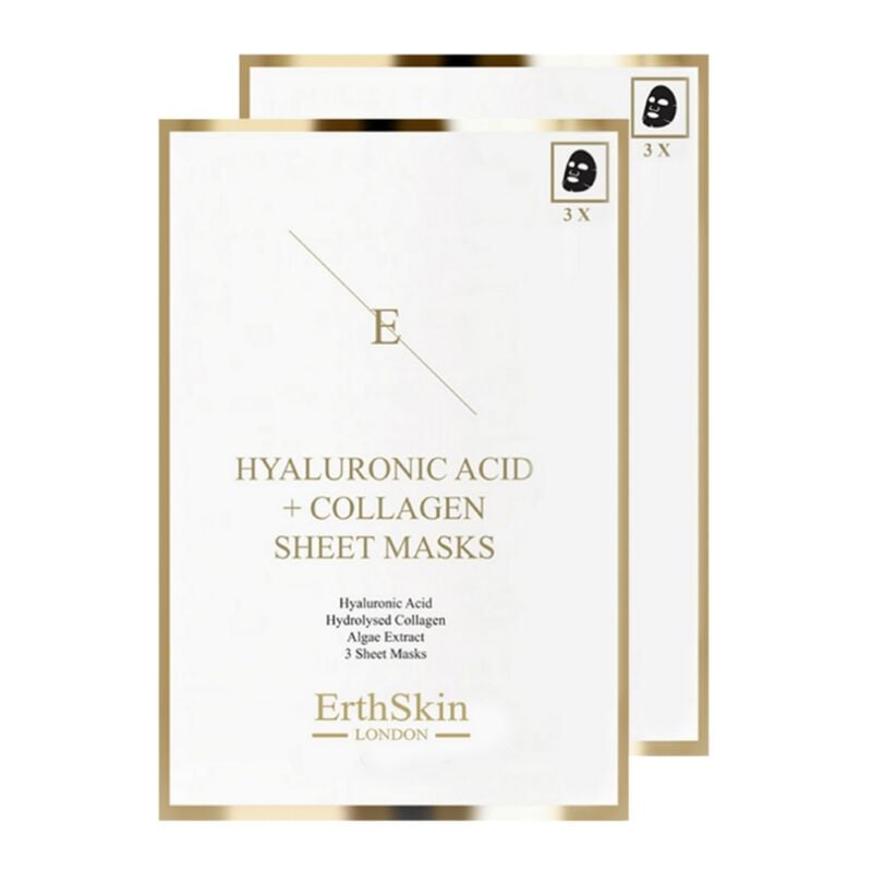 2x Hyaluronic Acid & Collagen Mask - 3 Sheets
