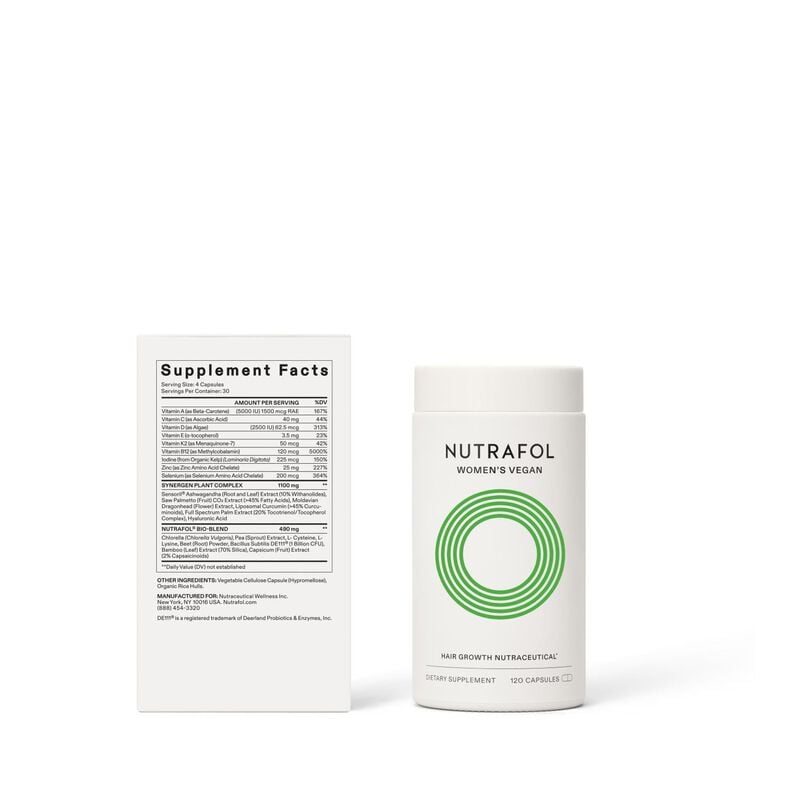 Vegan Hair Growth Nutraceutical -120 Capsules