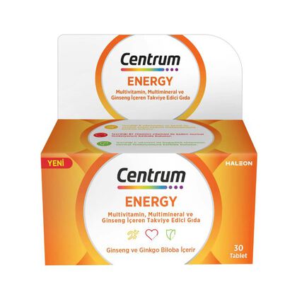 Energy Multivitamin With Ginseng And Gingko Biloba