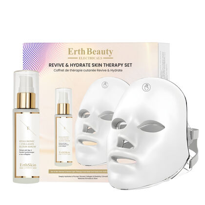 Revive & Hydrate Skin Therapy Set (skin Retreat & Renew Light Therapy Face Mask + Ha Serum 60ml)