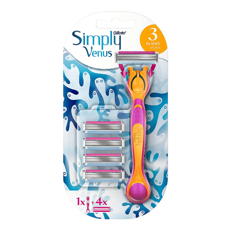 Simple Venus Razor Hybrid 3+1 Cartridge