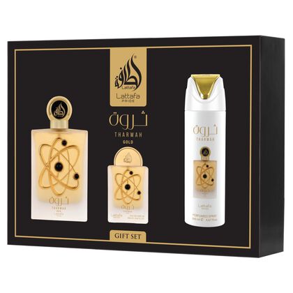 Gift Set Tharwah Gold -3pc