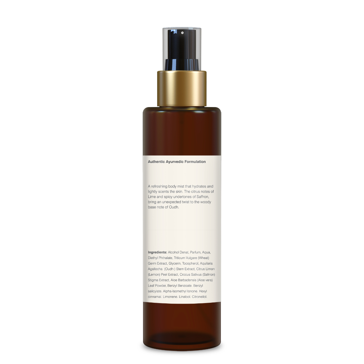 Scented Body Mist Lime, Saffron & Oudh