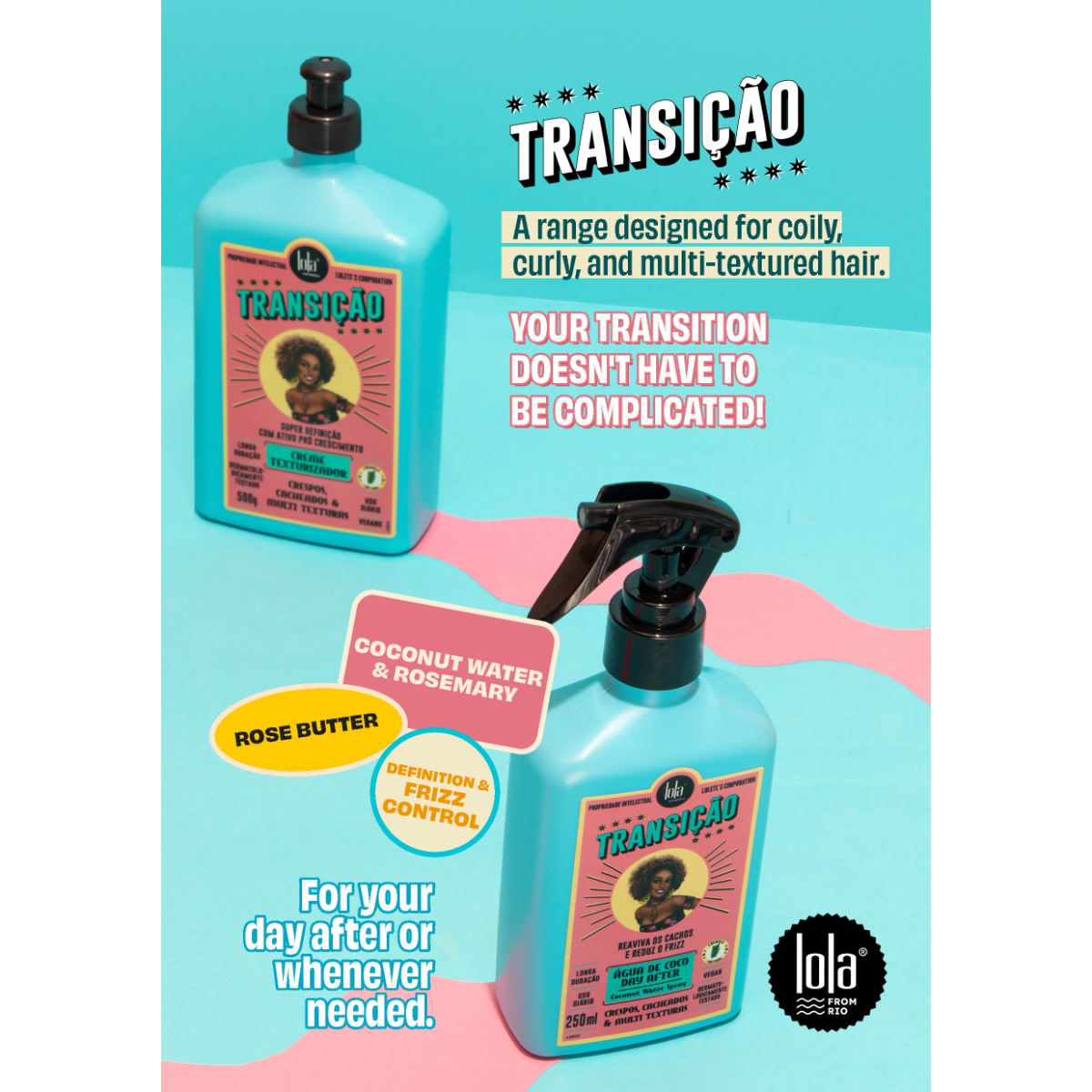 Transicao Coconut Water Spray Natural Texture Regainer For Coily & Curly Hair