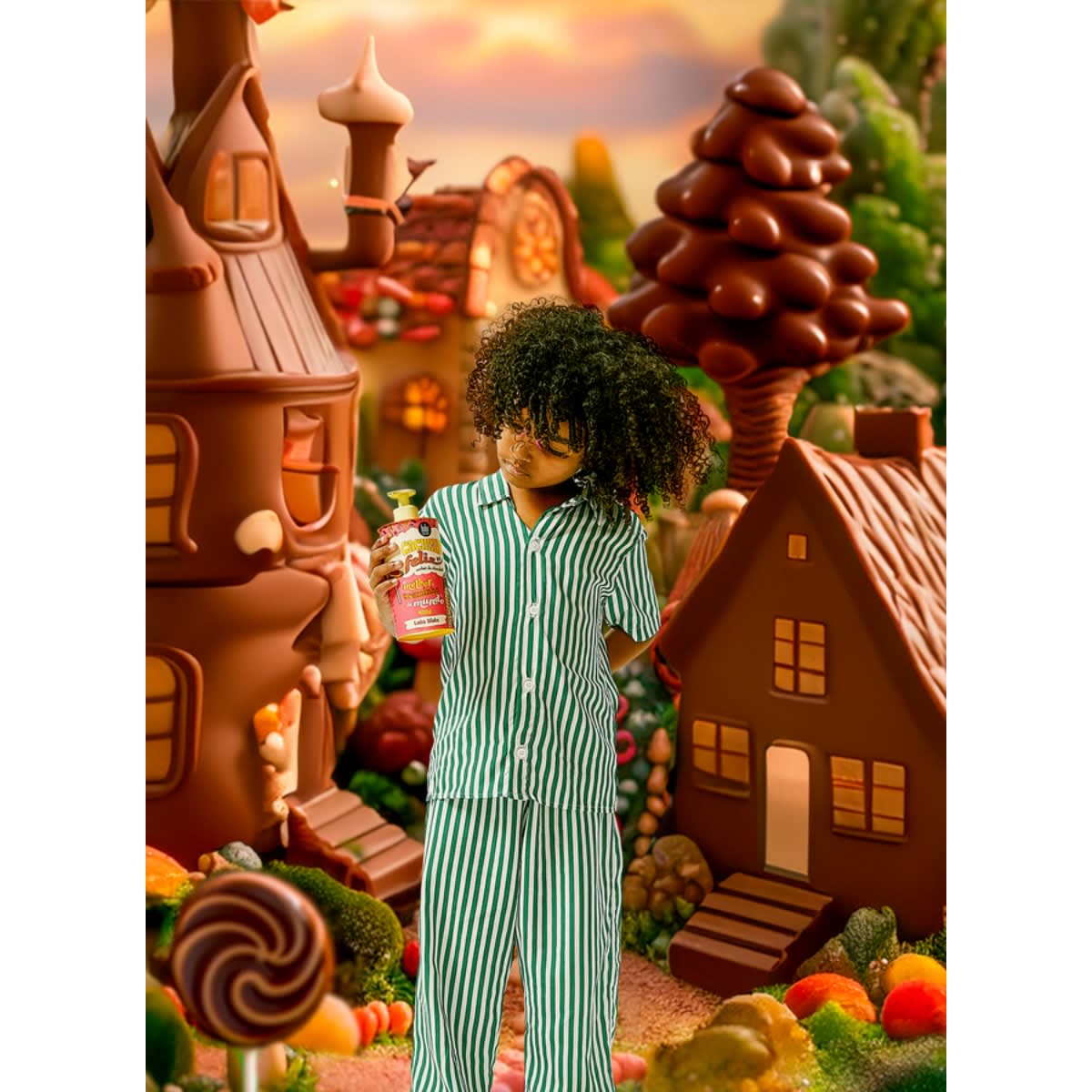 Cachinho Feliz Curl Styling Cream For Kids - Chocolate Sorbet